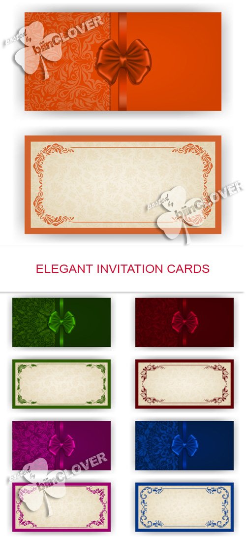 Vector Elegant invitation cards