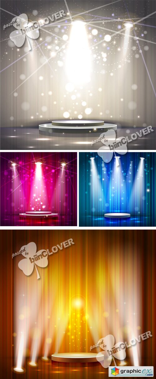 Vector Spotlight effect background 0532