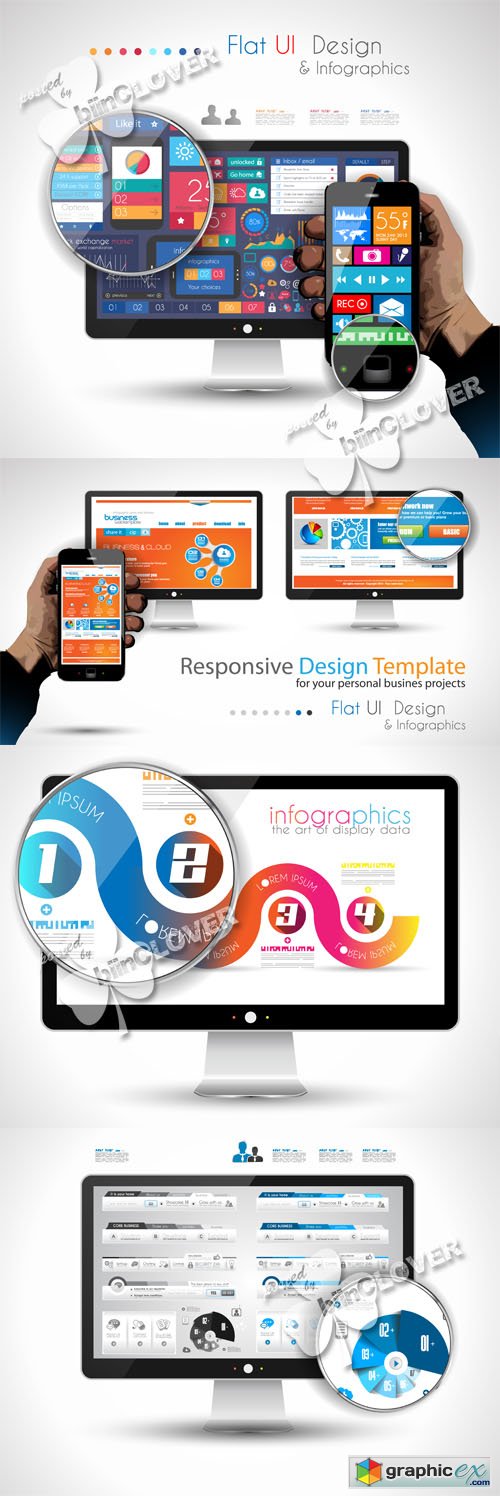 Vector Web and infographics theme 0531