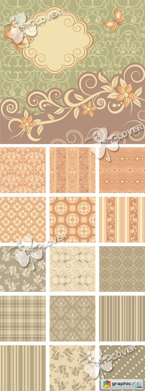 Vector Retro seamless background 0526