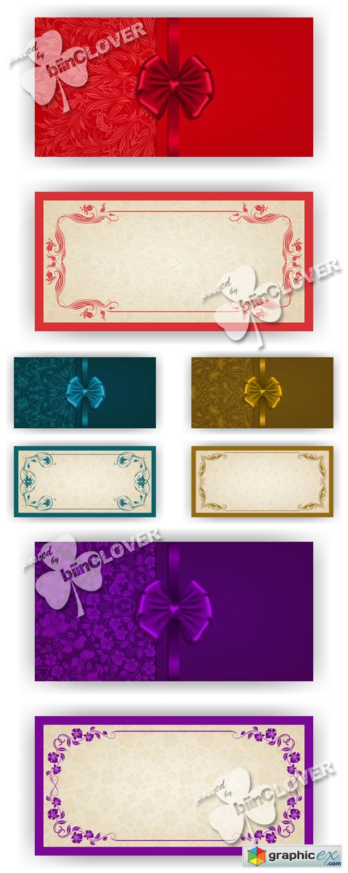Vector Luxury invitation cards 0521