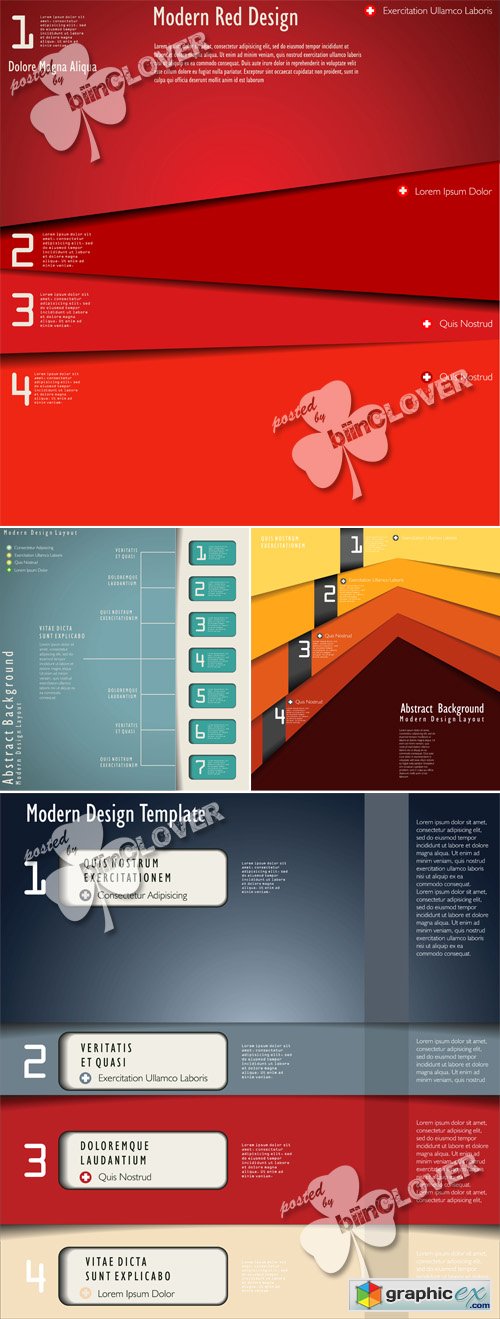 Vector Modern design layout 0545