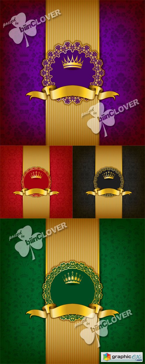Vector Luxury background with gold ornament 0508