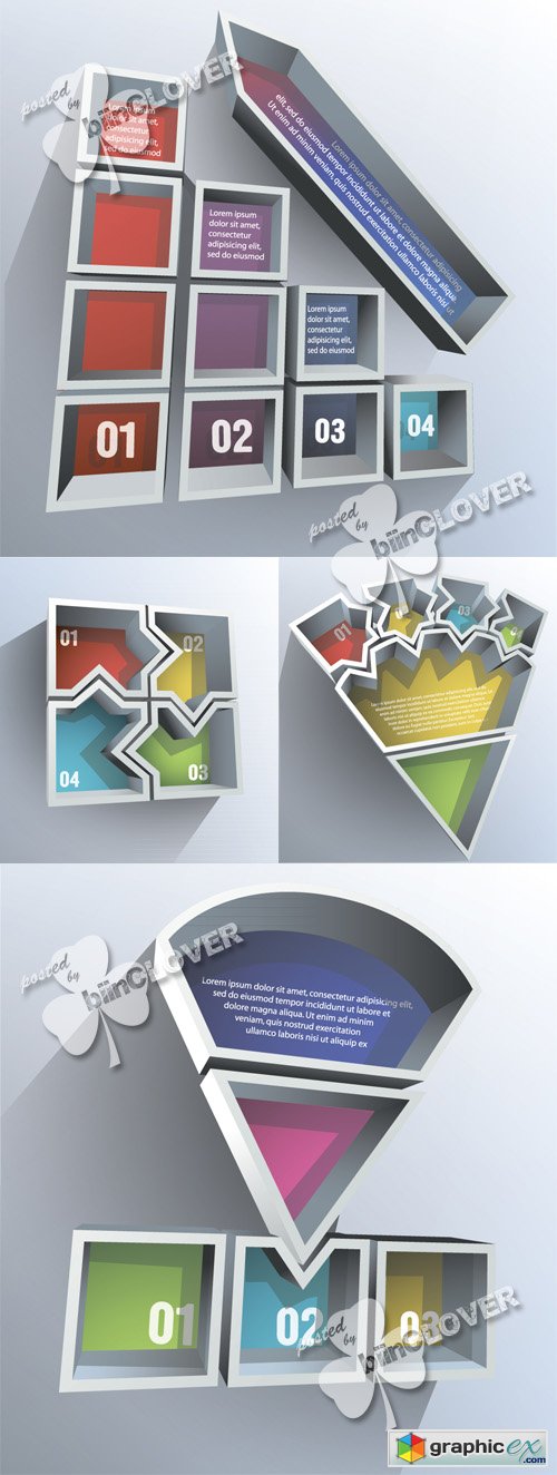 Vector Infographic figure with numbers 0503