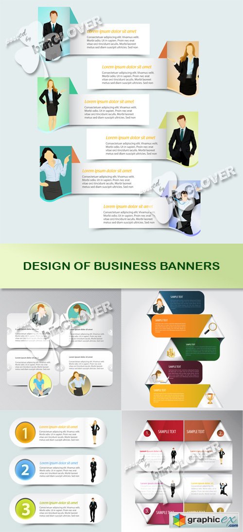 Vector Design of business baneers 0502