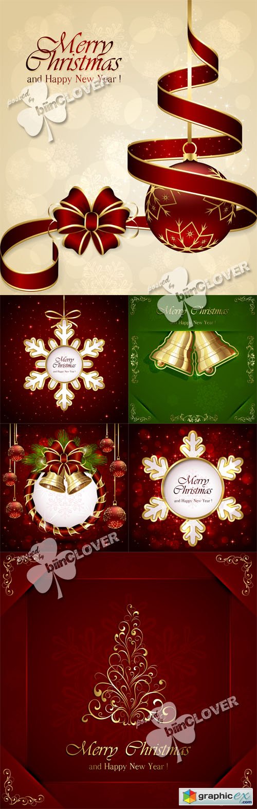 Vector Christmas cards 0501