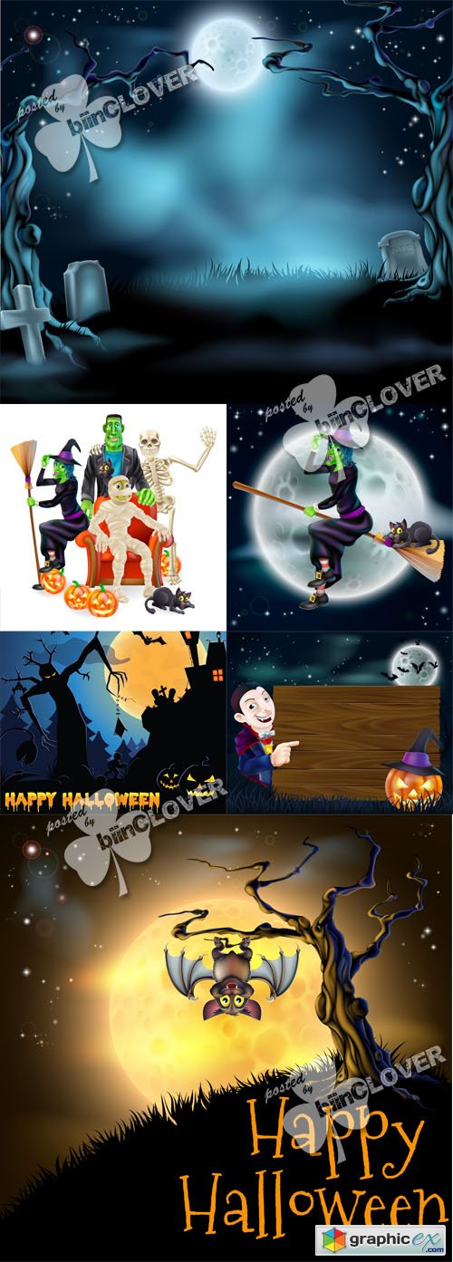 Vector Happy Halloween 0498