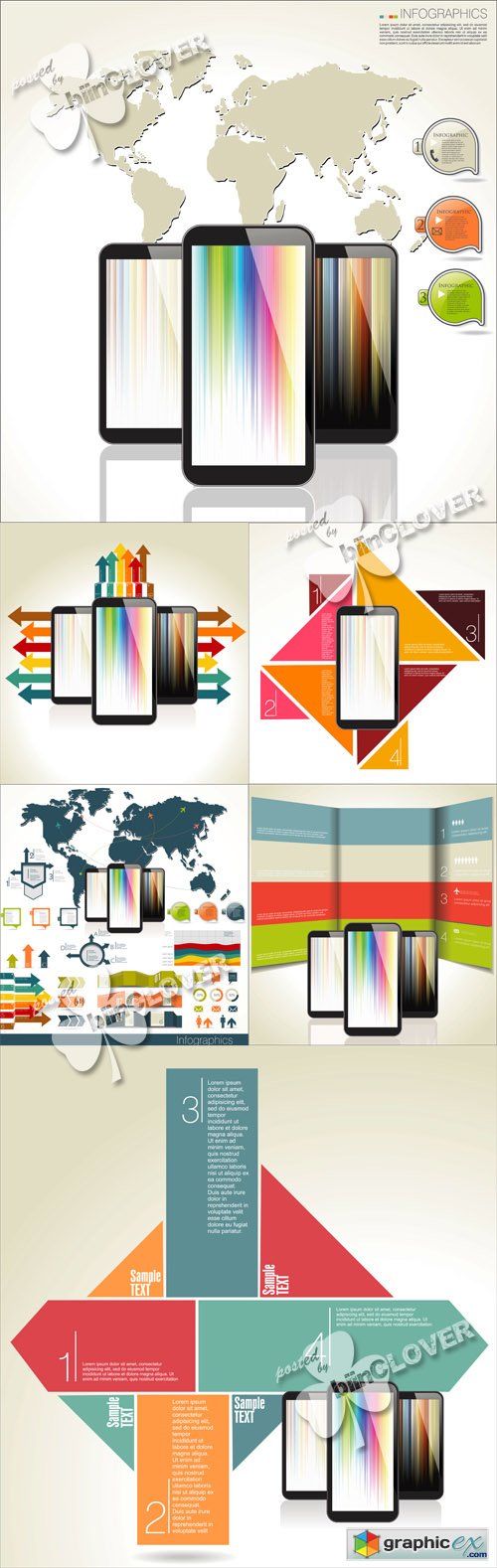 Vector Modern design with smartphone 0492
