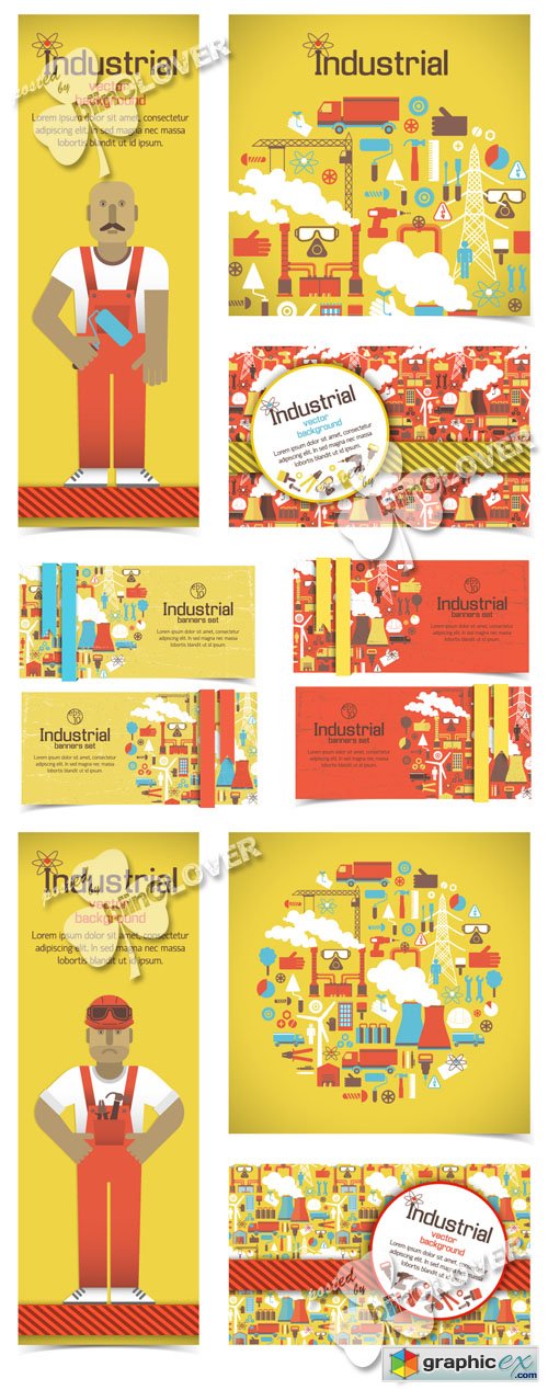 Vector Industrial  illustration 0488