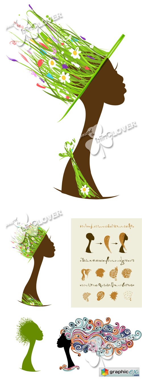 Vector Hair concept 0481
