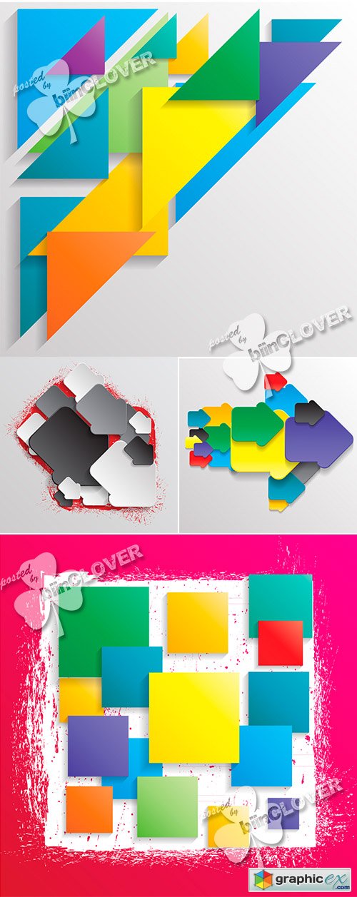 Vector Abstract geometrical design 0472