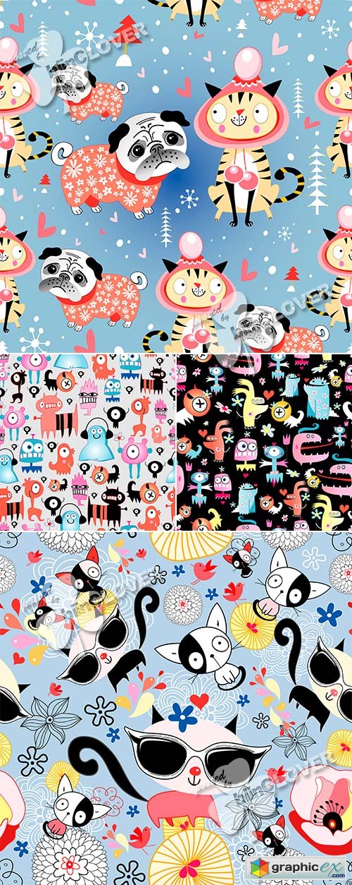 Vector Texture of funny character 0468