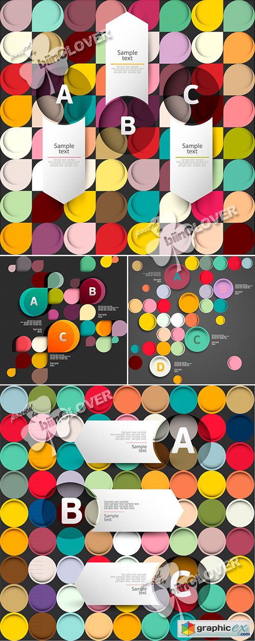 Vector Futuristic infographic background 0465