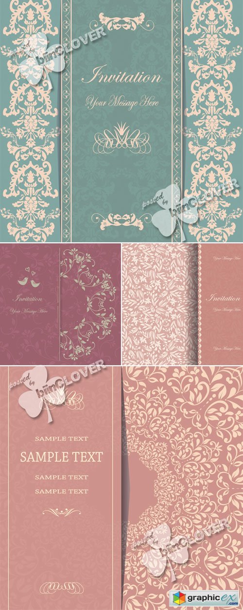 Vector Wedding cards 0263