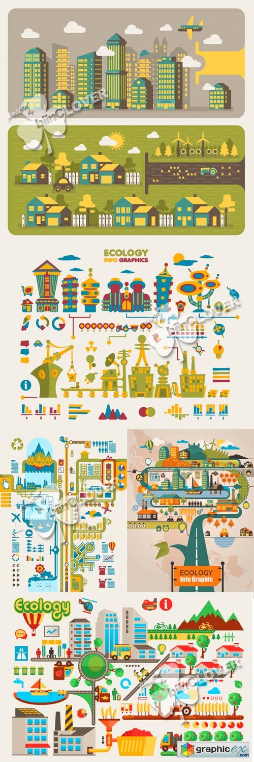 Vector Cartoon infographic design elements 0460