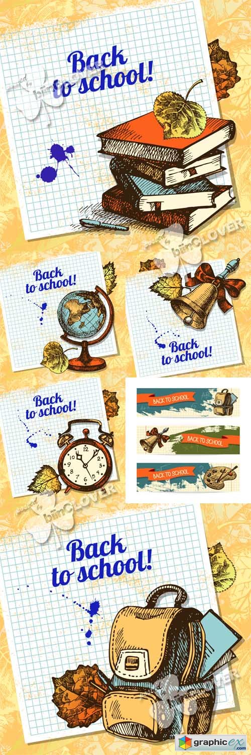 Vector Back to school design 0459