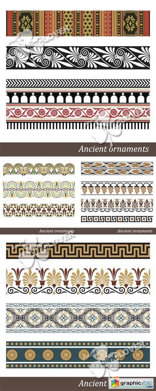 Vector Old ethnic decorative ornament 0551