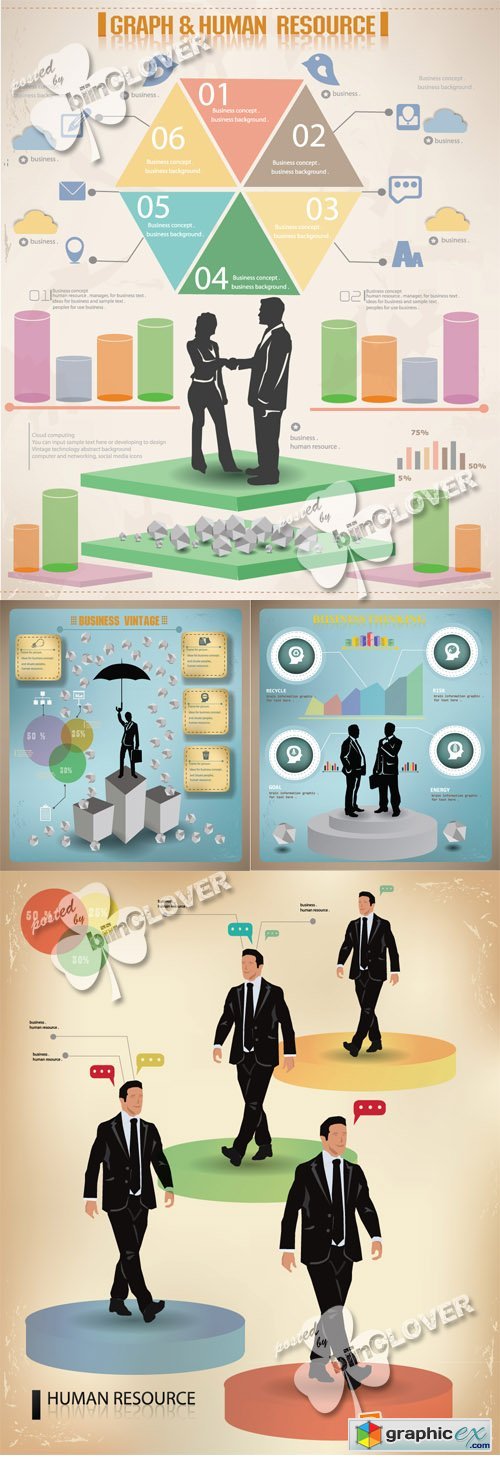 Vector Business graphics design 0553