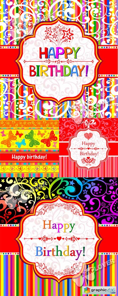Vector Birthday celebration background 0446