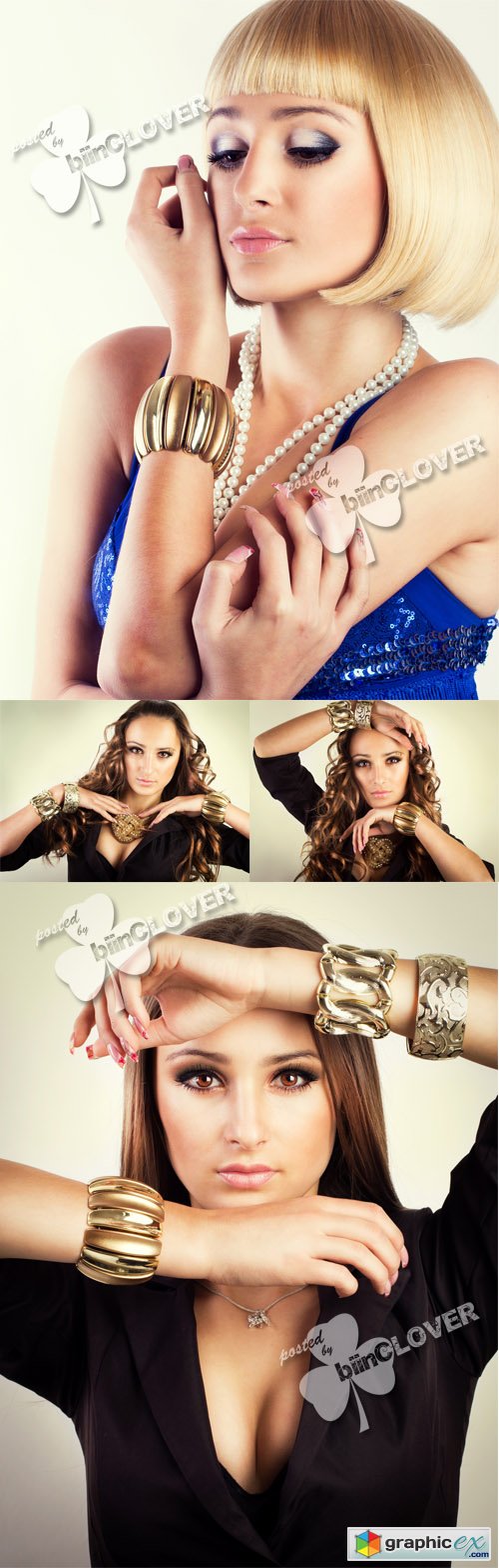 Fashion girl with bracelet 0437