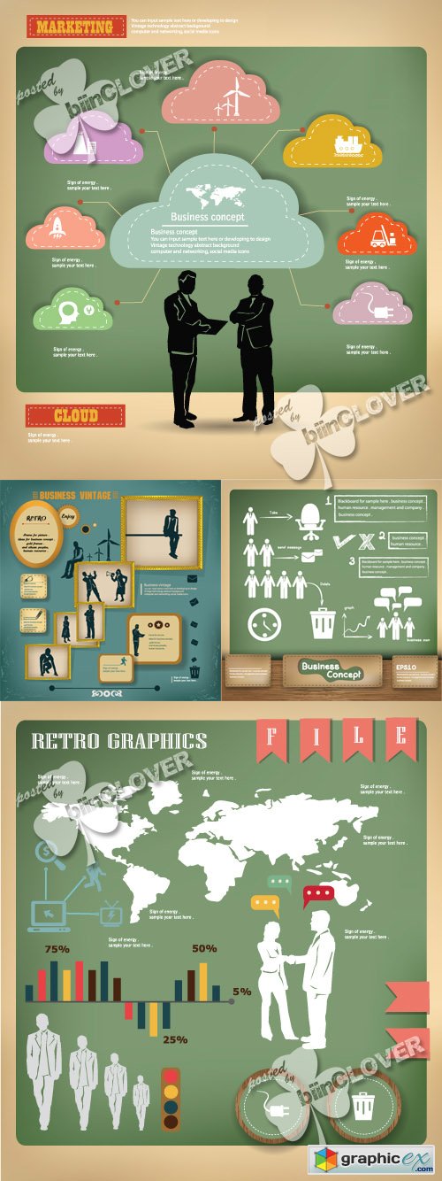 Vector Business concept design 0434