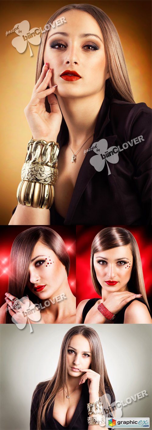 Attractive girl with bijouterie 0433