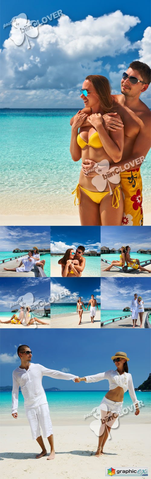 Couple on a tropical beach 0431