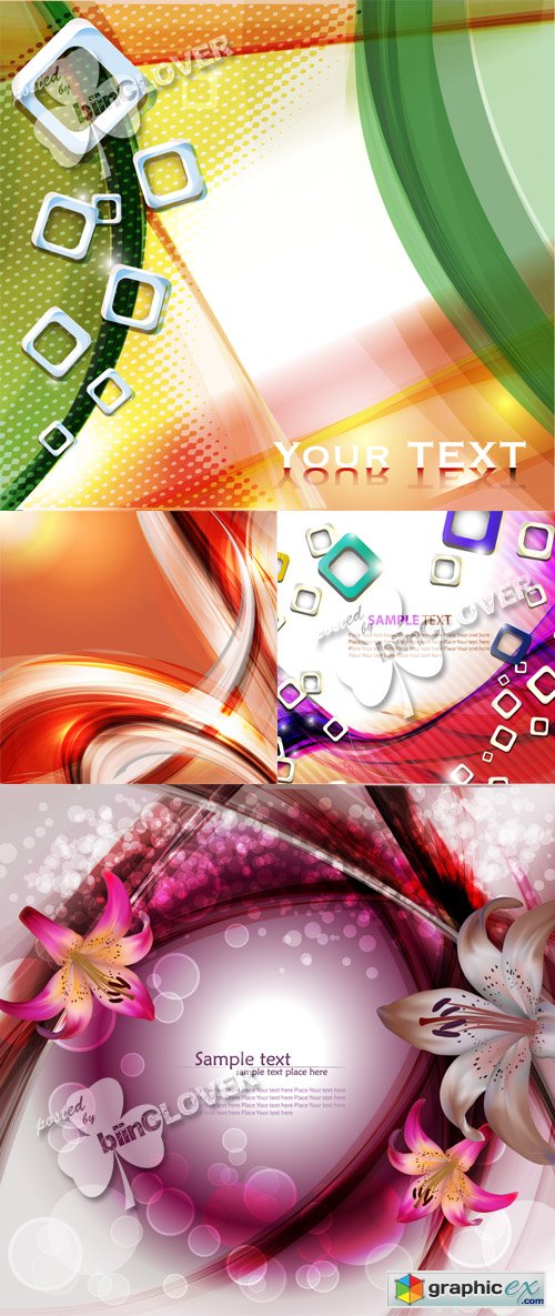 Vector Abstract wavy background 0245