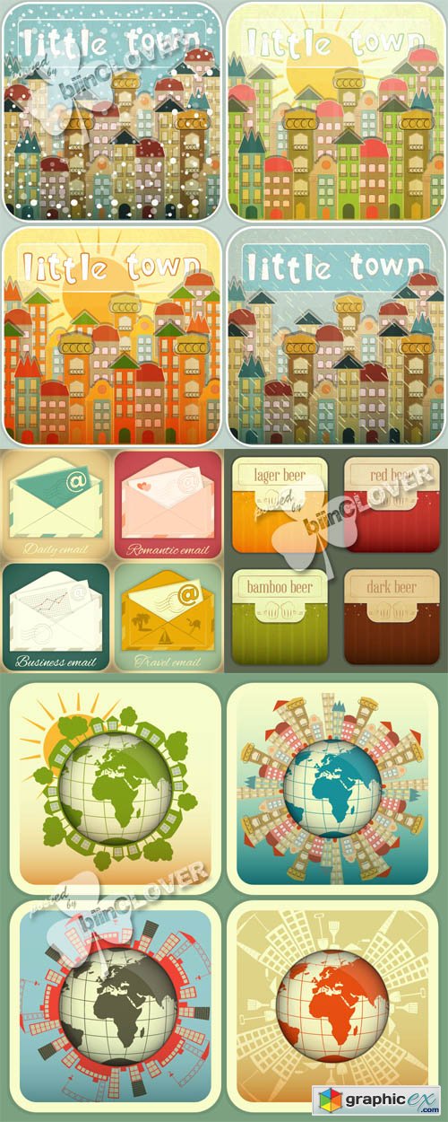 Vector Vintage style vector illustration 0424