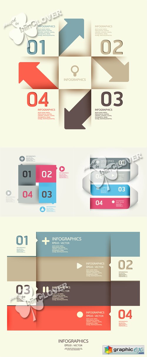 Vector Modern design template infographics 0424