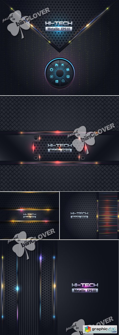 Vector Metallic background 0422