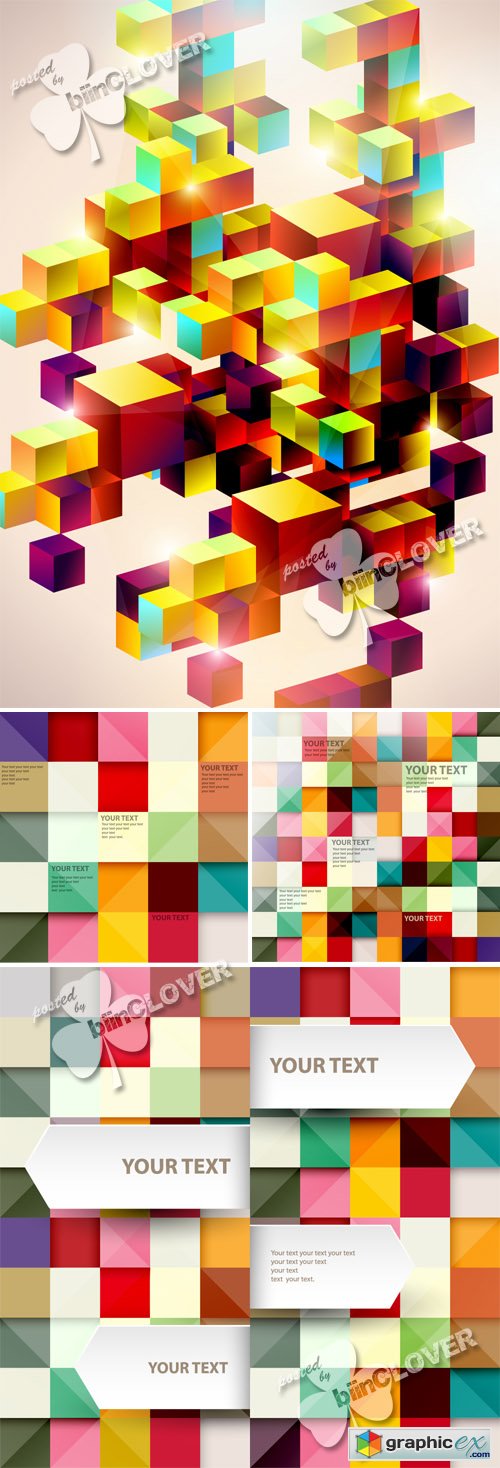 Vector Square abstract background 0418