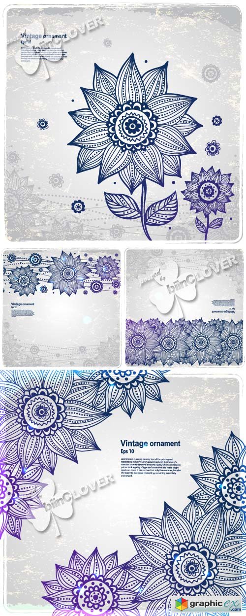 Vector Abstract sunflower background 0414