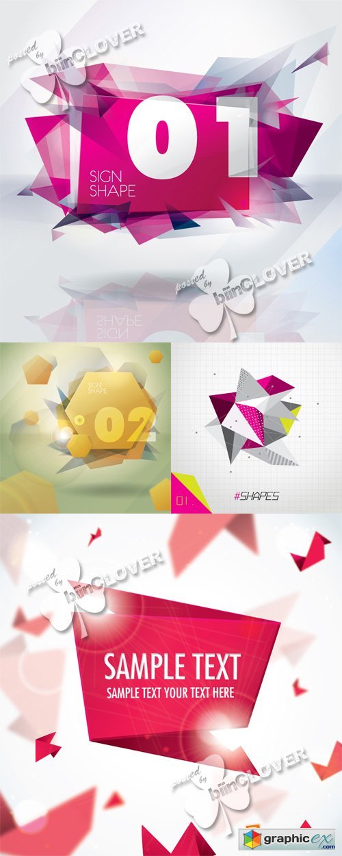 Vector Background with sign shape 0555