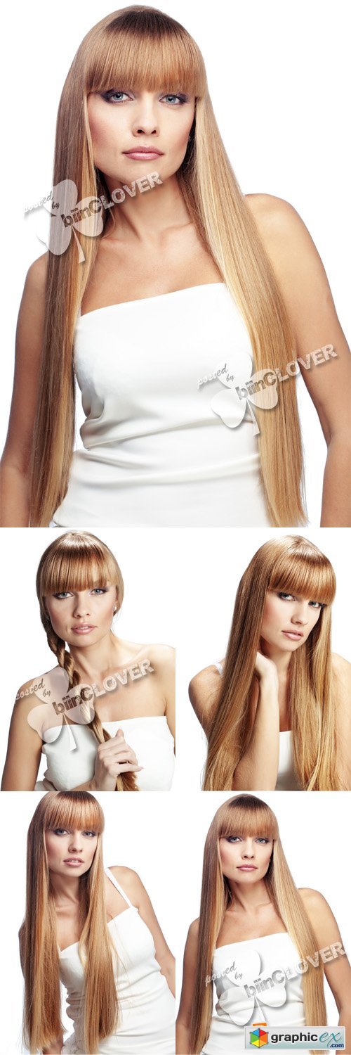 Beautiful girl with long hair 0397