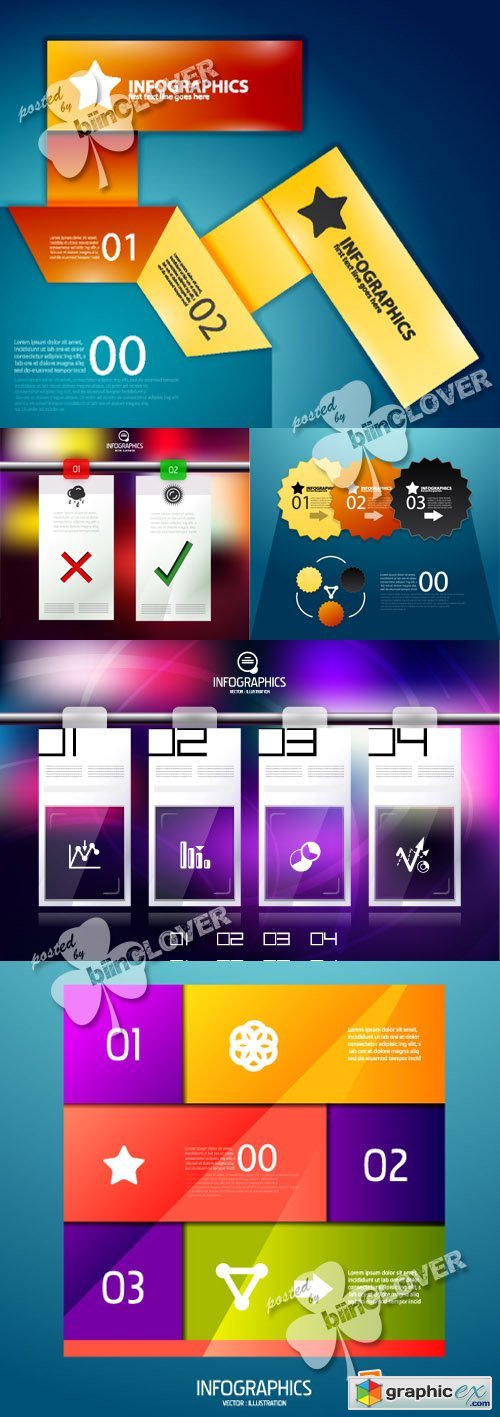 Vector Modern infographic design elements 0396