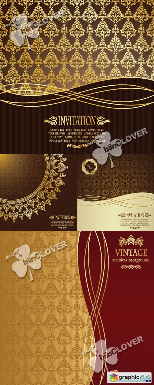 Vector Elegant greeting card 0395