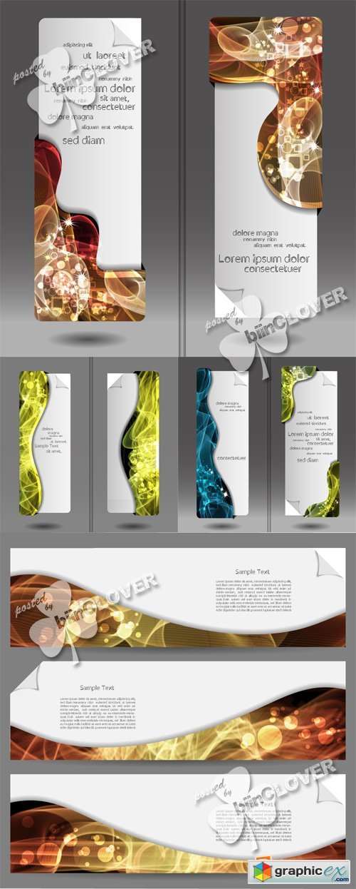 Vector Modern abstract banner 0392