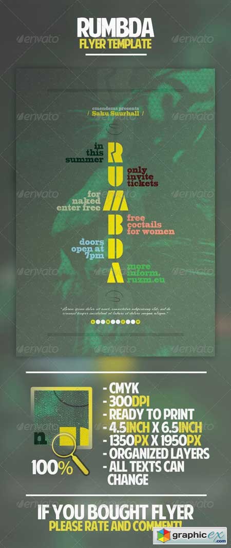 Rumbda Flyer Template