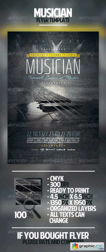 Musician Flyer Template