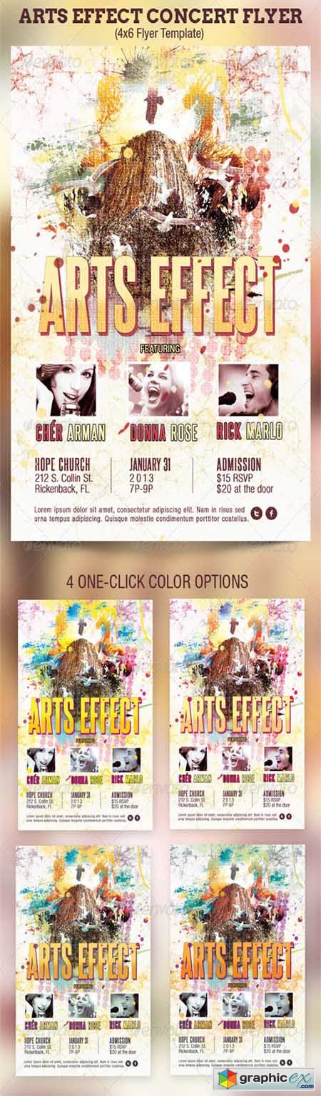 Arts Effect Flyer Template