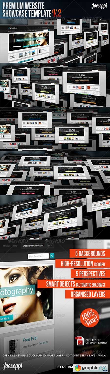 Premium Website Mockup Template Vol.2