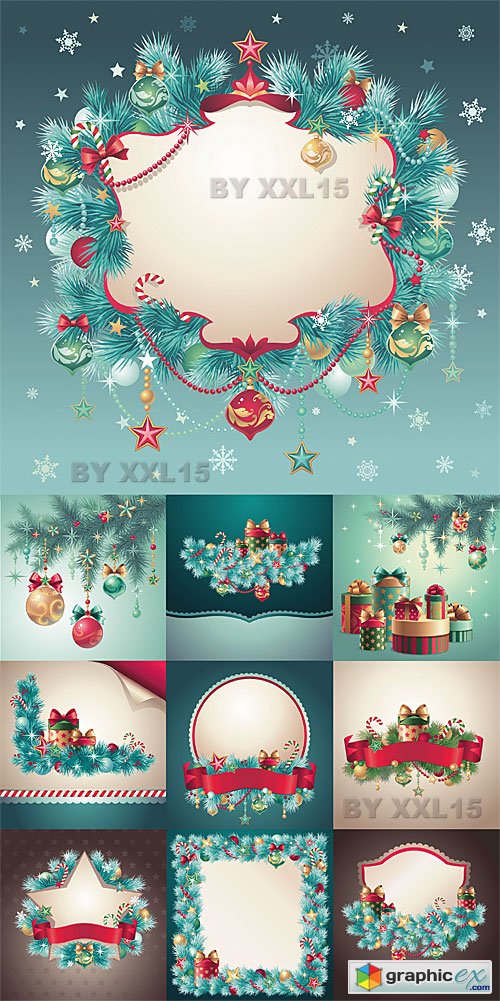 Vector Christmas vector decorations