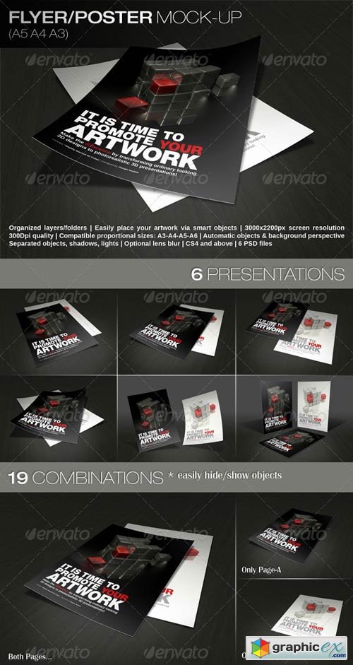 Photorealistic Flyer/Poster Mock-Up