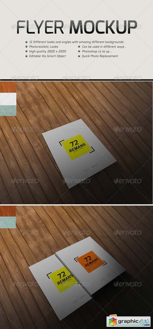 Flyer Mockup Pack Template