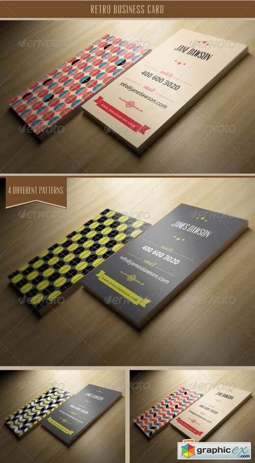 Retro Business Card Template