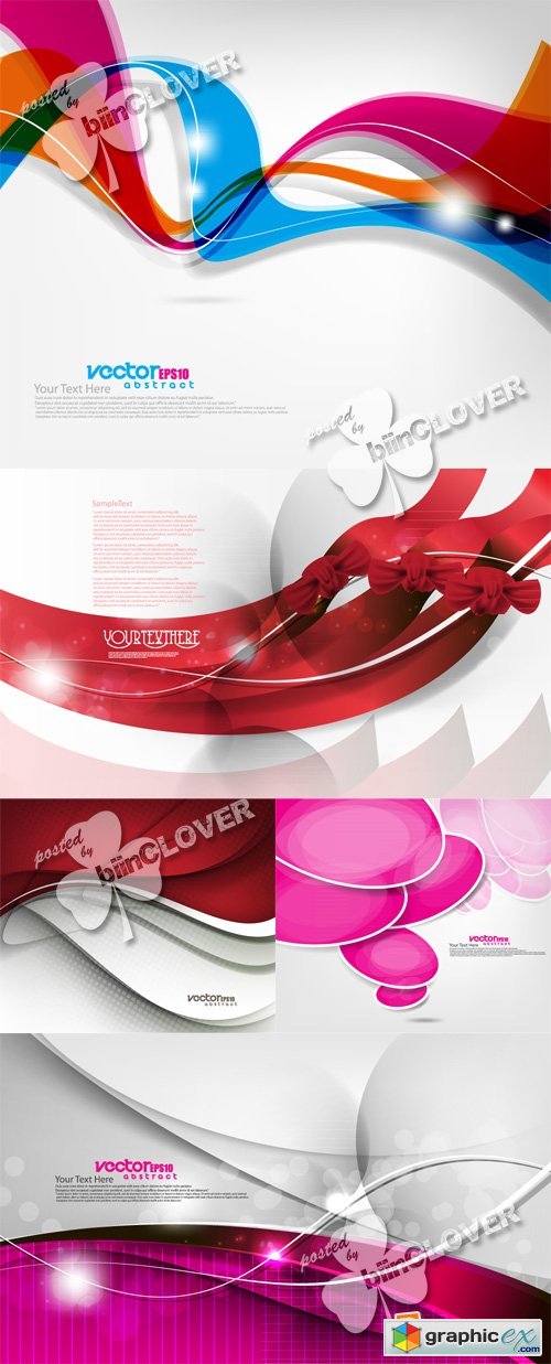 Vector Elegant background with waves 0560