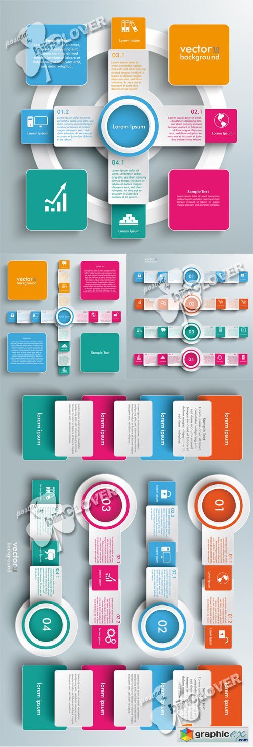 Vector Infographics banners 0558