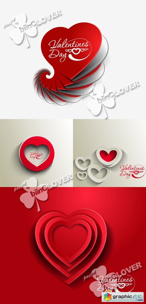 Vector Valentine&#039;s day background 0558