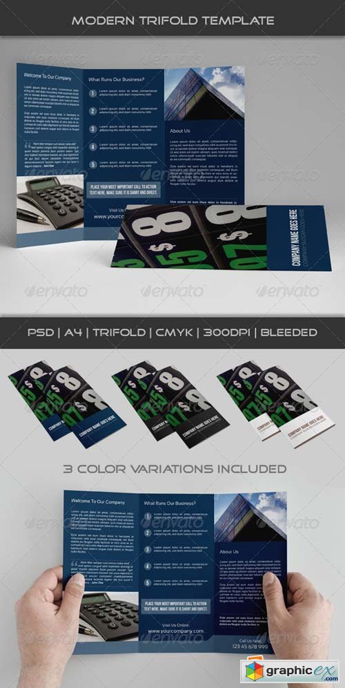 Modern Trifold Template 02 Template
